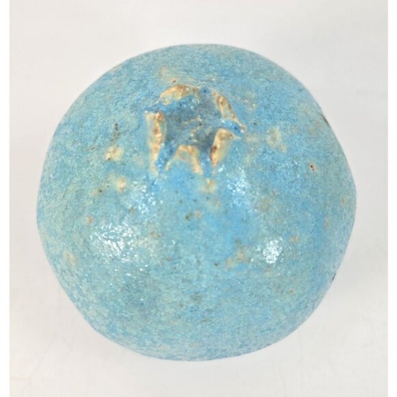 Manousos Chalkiadakis Ceramic Pomegranate Paperweight Greek Studio Artist - Picture 2 of 12